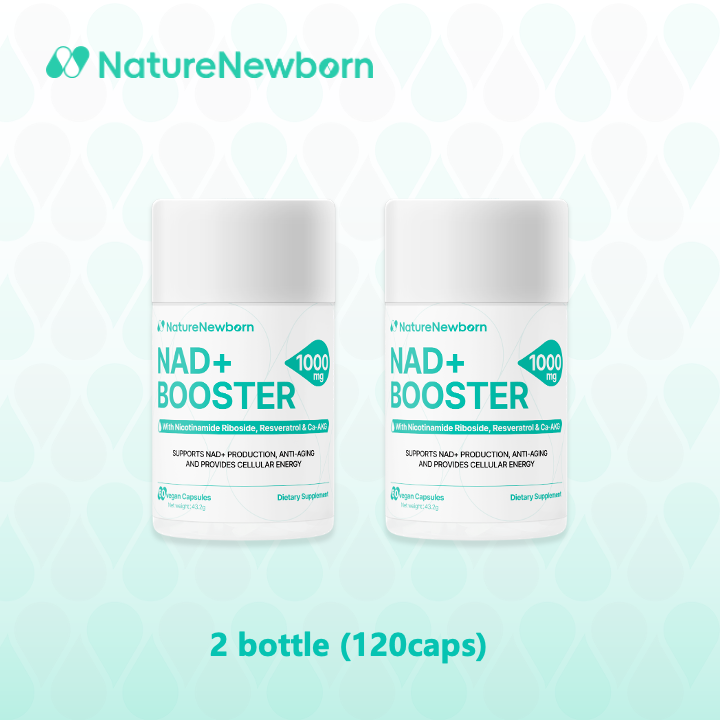 NAD+ Booster| 1000mg High Purity NAD+ Supplement for Triple Anti-Aging, Energy, Focus| 60 Count| Vitamin & Wellness Dietary Supplement