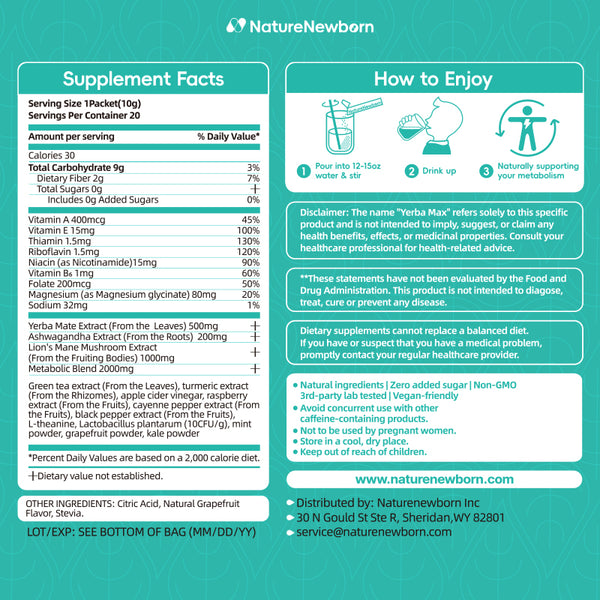 Yerba Max Drink Mix