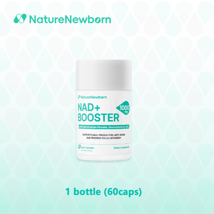 NAD+ Booster| 1000mg High Purity NAD+ Supplement for Triple Anti-Aging, Energy, Focus| 60 Count| Vitamin & Wellness Dietary Supplement